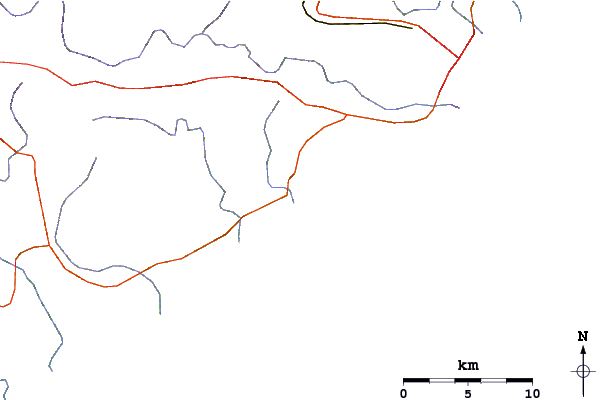 Roads and rivers around Igoda