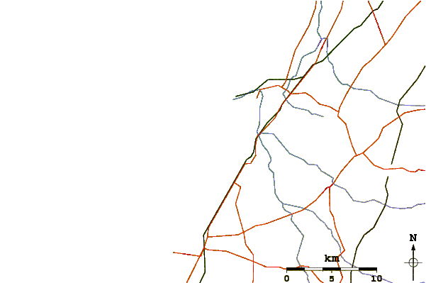 Roads and rivers around Igolim Ashdod