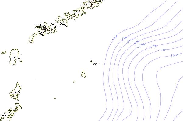 Shoreline around Ikei Island