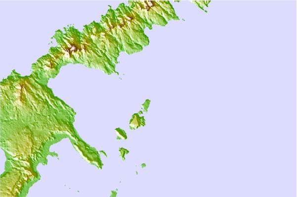 Surf spots located close to Ikei Island