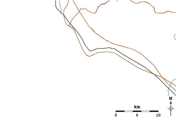 Roads and rivers around Il Bunker (Santa Marinella)