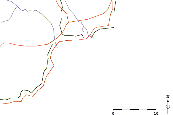 Roads and rivers around Ile Ste Marguerite