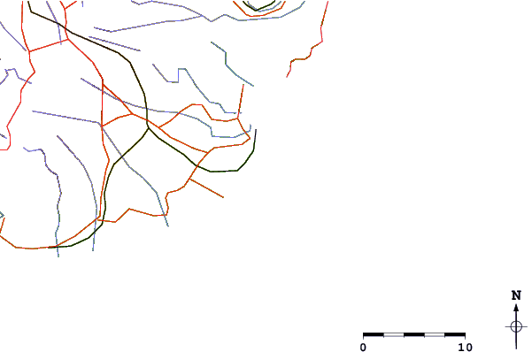 Roads and rivers around Ile des Deux Cocos