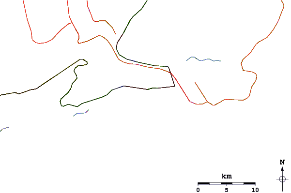 Roads and rivers around Ilha Porchat