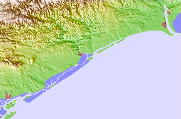 Surf spots located close to Ilha de Tavira