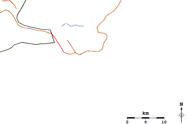 Roads and rivers around Ilha