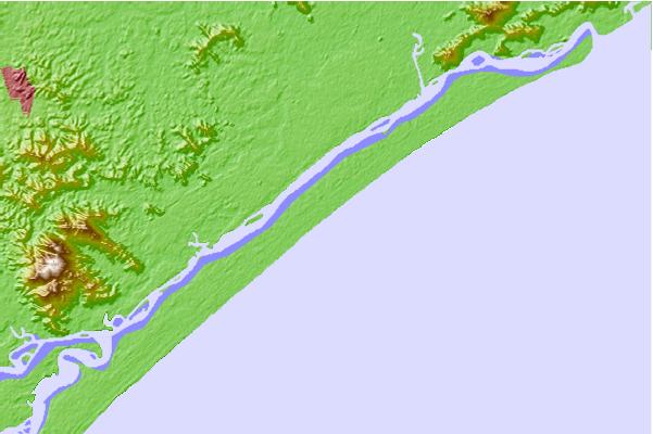 Surf breaks located close to Ilha Comprida