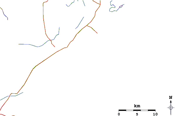 Roads and rivers around Ilha dos Lobos
