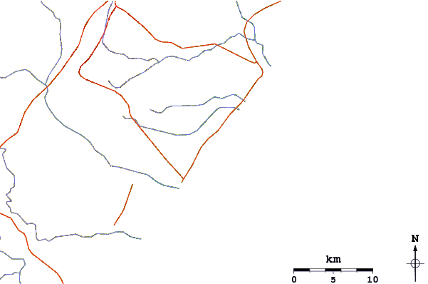 Roads and rivers around Imbacai