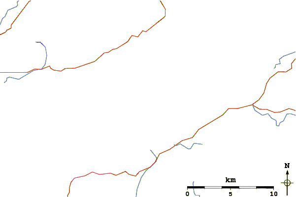 Roads and rivers around Inch Strand