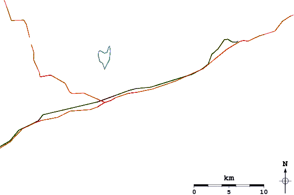 Roads and rivers around Indian Wells