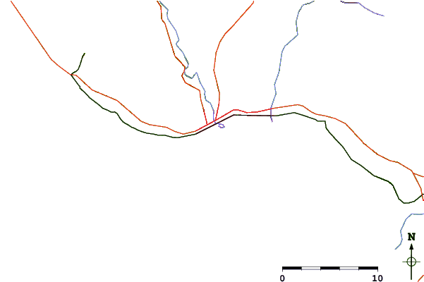 Roads and rivers around Indicators