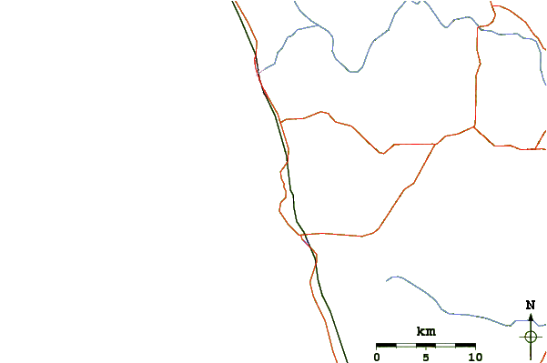 Roads and rivers around Induruwa