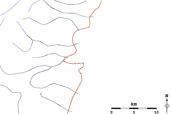 Roads and rivers around Ingonish Beach