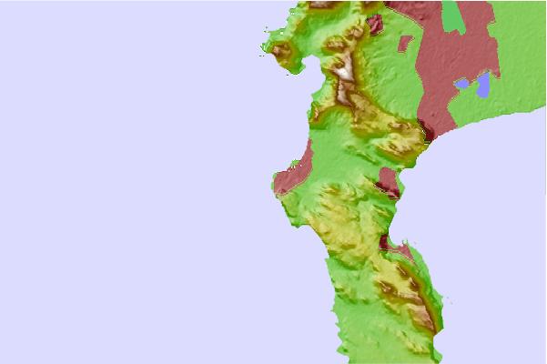 Surf spots located close to Inner Kom