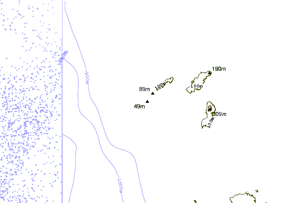 Shoreline around Inside Panaitan Rights