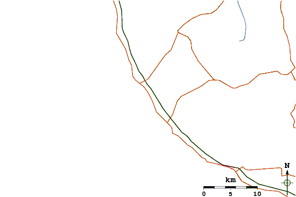 Roads and rivers around Inside Reef (Hikkaduwa)