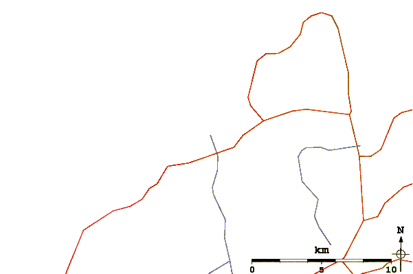 Roads and rivers around Ireviken