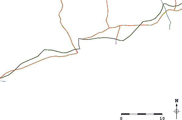 Roads and rivers around Isla Canela