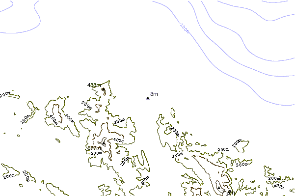 Shoreline around Isla de Izaro
