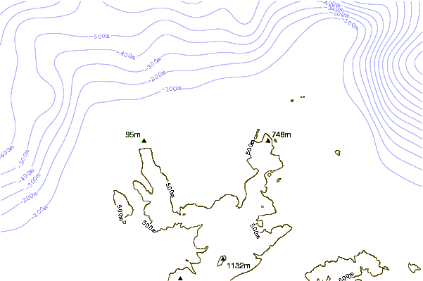 Shoreline around Isola Delle Femmine
