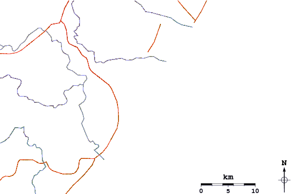 Roads and rivers around Itacimirim