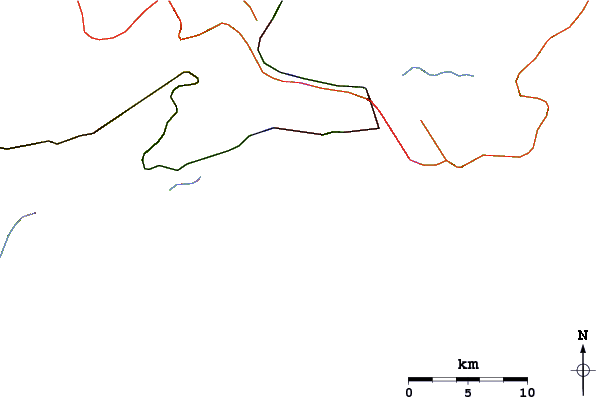 Roads and rivers around Itaipu