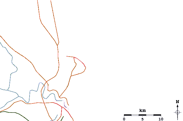 Roads and rivers around Itajuba Reef