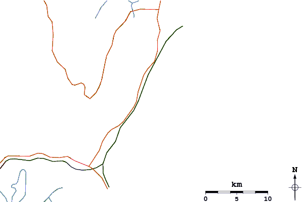 Roads and rivers around Itapiruba South Side