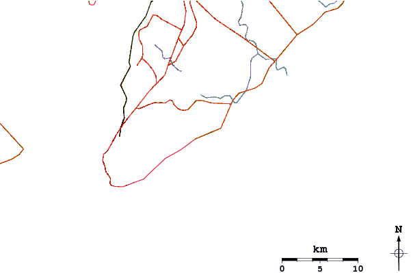 Roads and rivers around Itapoa