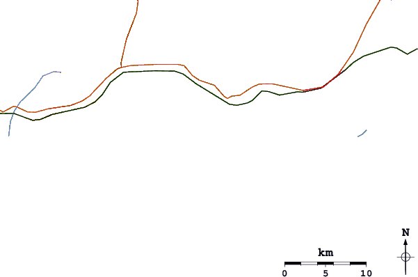 Roads and rivers around Itaúna