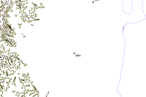 Shoreline around JD Reef