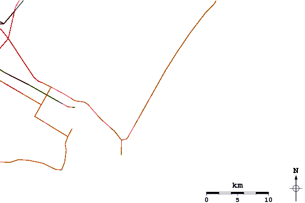 Roads and rivers around JP Luby Pier