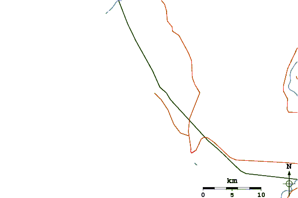 Roads and rivers around Jacarandas