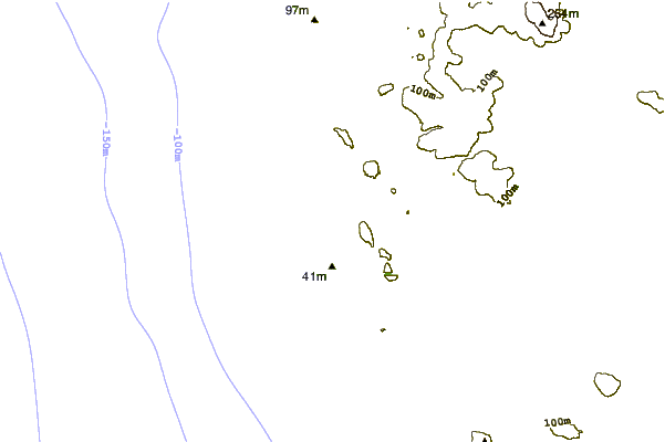 Shoreline around Jacobs Bay