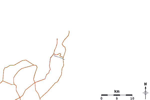 Roads and rivers around Jameos del Agua