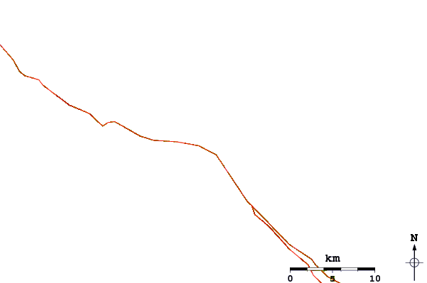 Roads and rivers around James Point