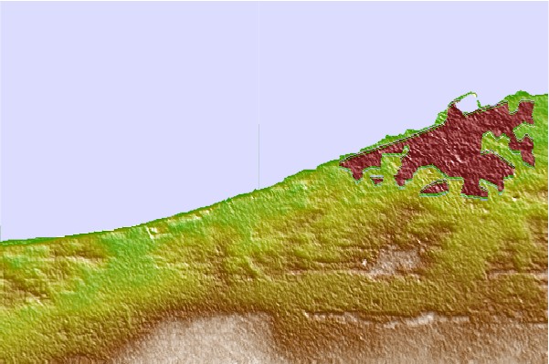 Surf spots located close to Janzour