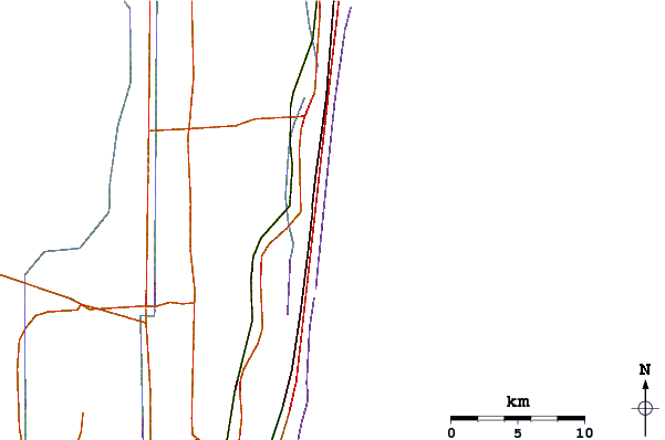 Roads and rivers around Jap Rock