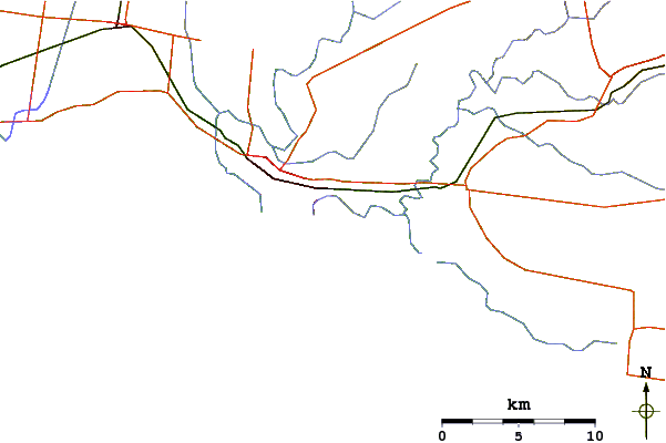 Roads and rivers around Japs
