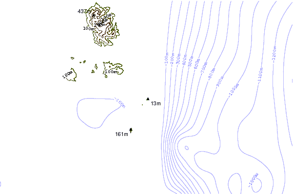 Shoreline around Jarawa Point (Totems Reef)