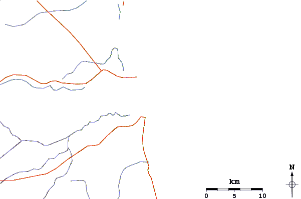 Roads and rivers around Jardim Atlantico