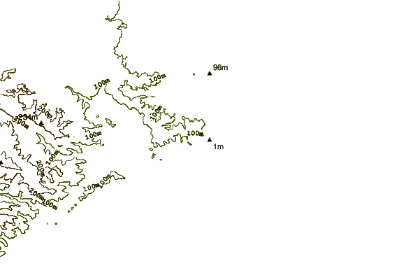 Shoreline around Jarosite Reef