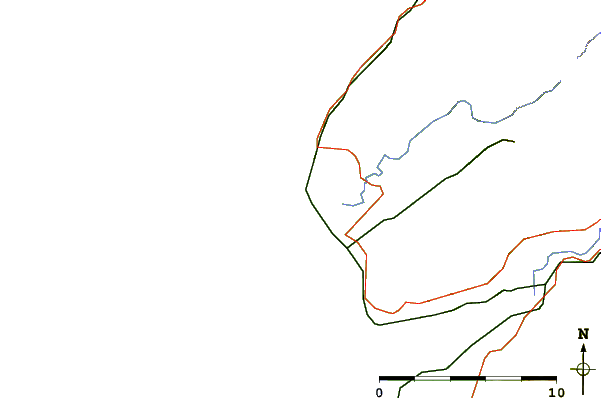 Roads and rivers around Jeffs Left