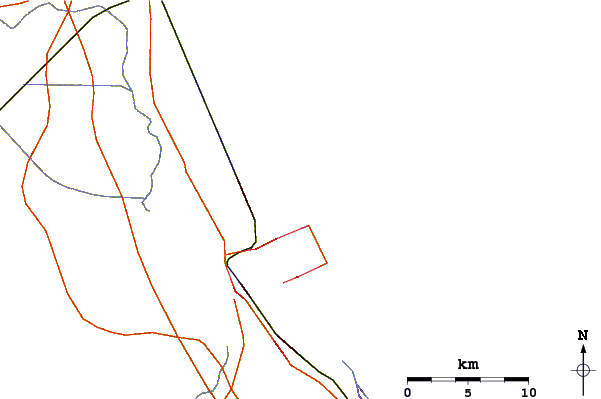 Roads and rivers around Jensen Beach
