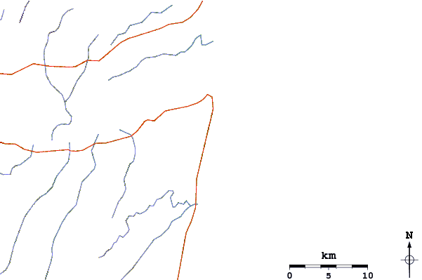 Roads and rivers around Jeribucacu
