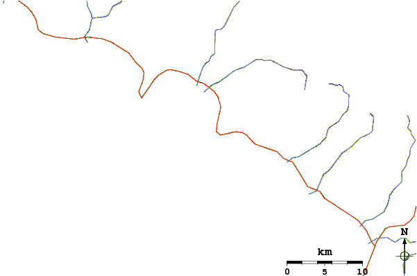 Roads and rivers around Jimmys