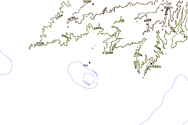Shoreline around Johanna