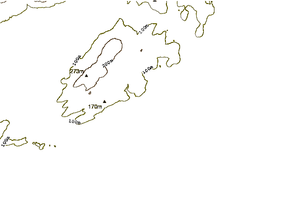 Shoreline around Johnshaven