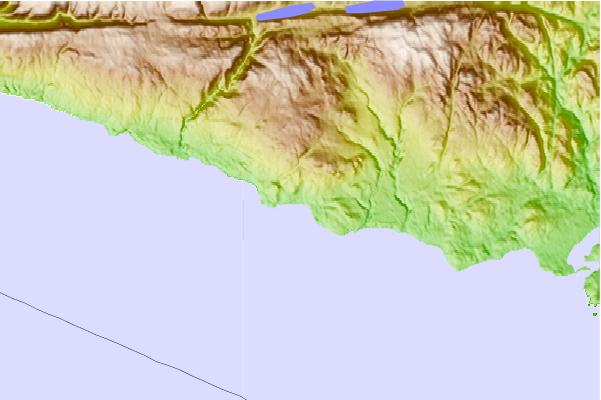 Surf spots located close to Jordan River